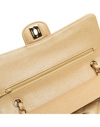 Pre-Loved by Azura Reborn - Pre-Loved Medium Classic Iridescent Caviar Double Flap