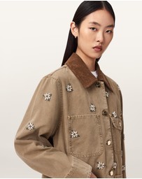 AllSaints - Bex Embellished Denim Jacket