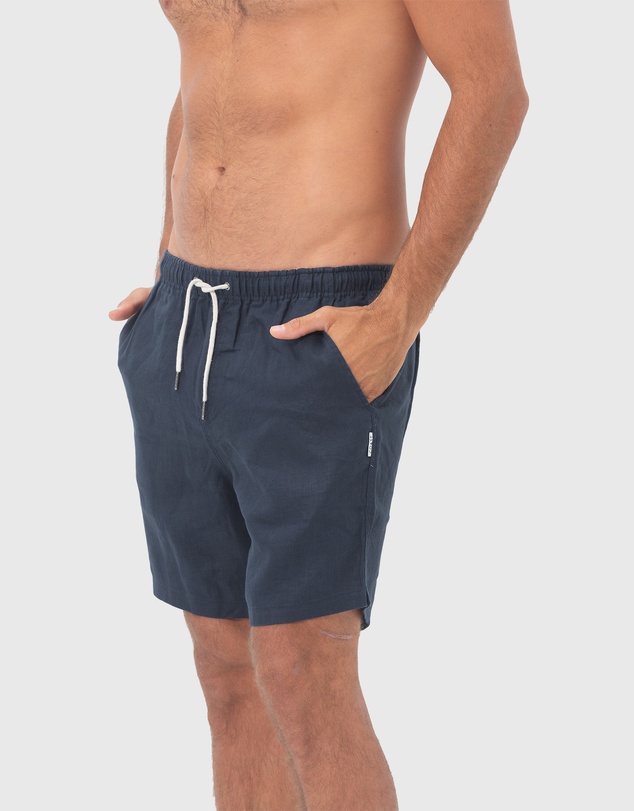 Coast Clothing - Linen Shorts - Navy