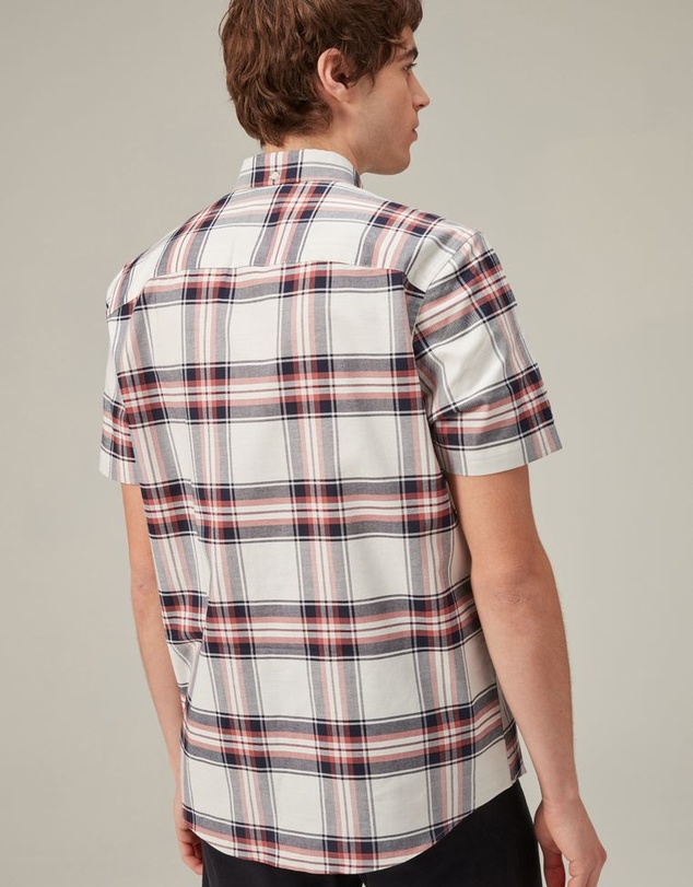 NEXT - Stretch Oxford Check Short Sleeve Shirt