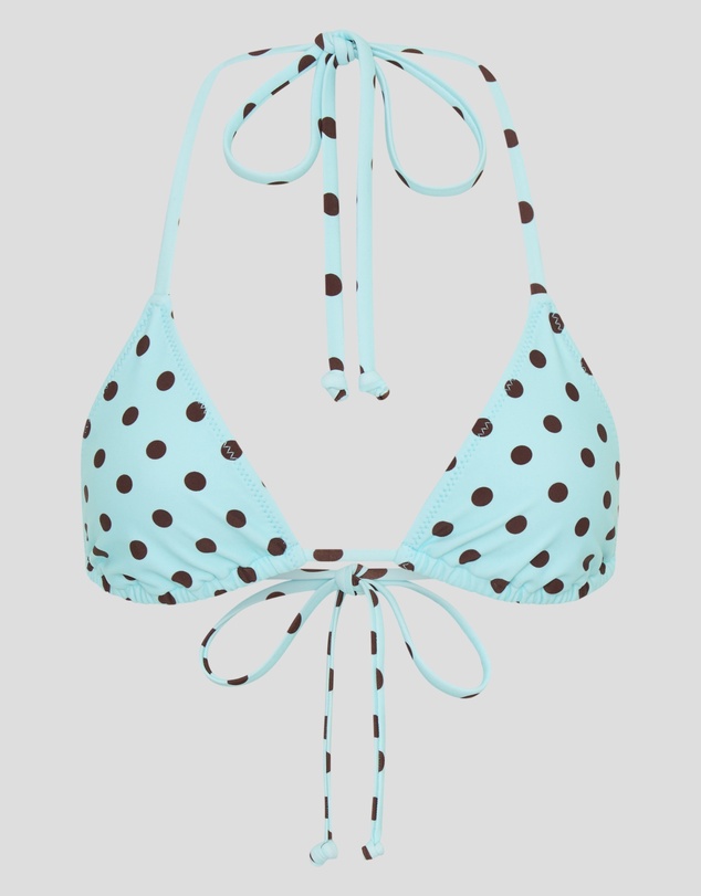 Vacay Swimwear - Rio Top Blue Polka