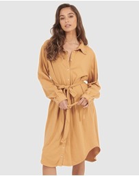 Primness - Aria Knit Shirt Dress