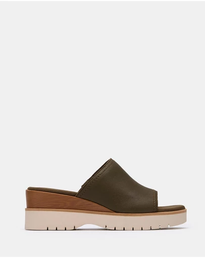 Clarks - Diaz Slide Dark Olive