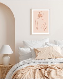 Olive et Oriel - Female Form IV Terracotta Art Print