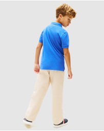 Tommy Hilfiger - Boys Regular Fit Wavy Flag Polo Shirt - Kids