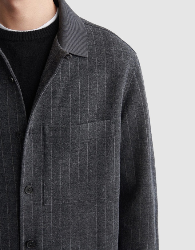 COS - Relaxed Pinstriped Wool-Blend Shirt