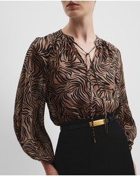 Country Road - Print Blouson Blouse