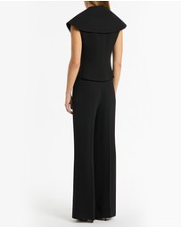 Carla Zampatti - Black Crepe Low Waist Pant
