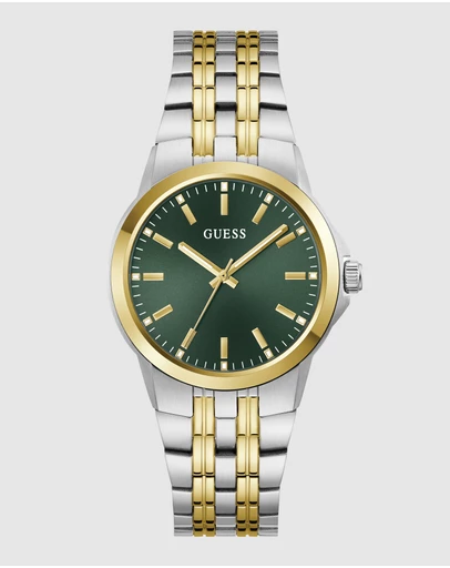 GUESS - GUESS Mens Two-Tone Analogue Watch