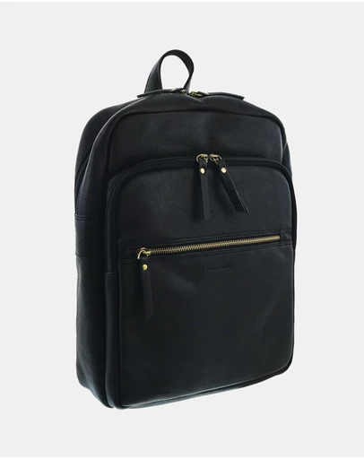 Pierre Cardin - Pierre Cardin Vintage Leather Laptop Backpack
