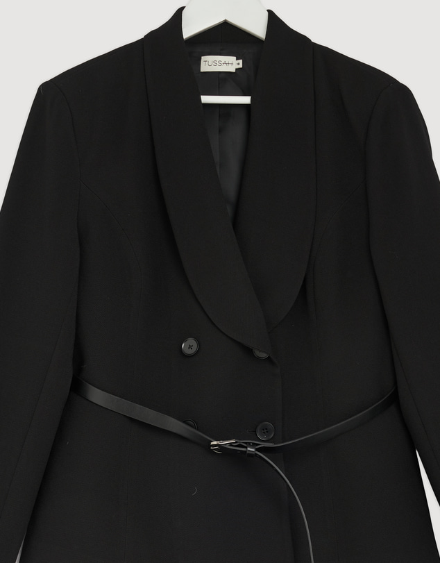 Revibe - Repaired Tussah Nora Belted Blazer - Brand Sizing-18