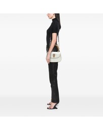 Pre-Loved by Azura Reborn - Pre-Loved Calfskin Frame Print Bamboo Top Handle Bag