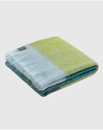 St Albans - Mohair Throw Everglades