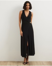 Atmos&Here - Ginni Wrap Mesh Midi Dress