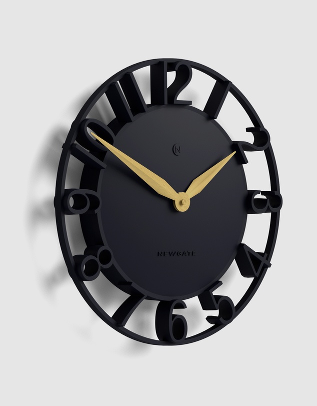 Newgate - Newgate Time Traveller Wall Clock-Petrol Blue