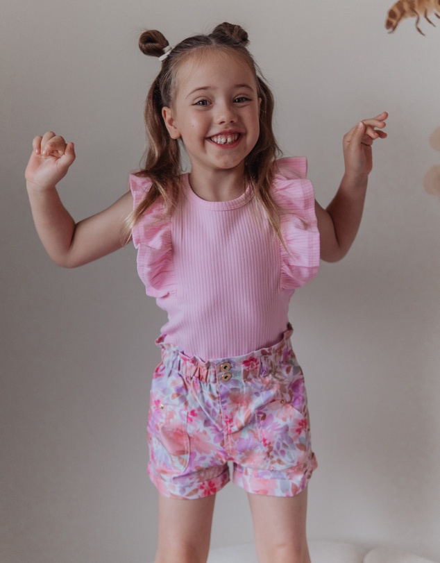 WITH LOVE FOR KIDS - Paperbag Denim Shorts - Babies - Kids
