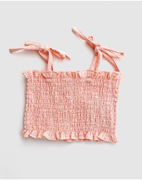 WITH LOVE FOR KIDS - COTTON MUSLIN Scrunch Top  - Babies - Kids