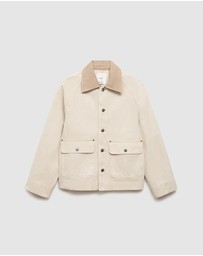 M.N.G - Denim Parka With Contrasting Collar
