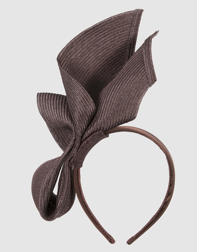 Max Alexander - Tall Chocolate Racing Fascinator