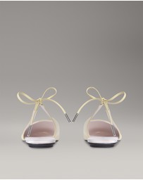 Calvin Klein - Leather Slingback Ballerinas