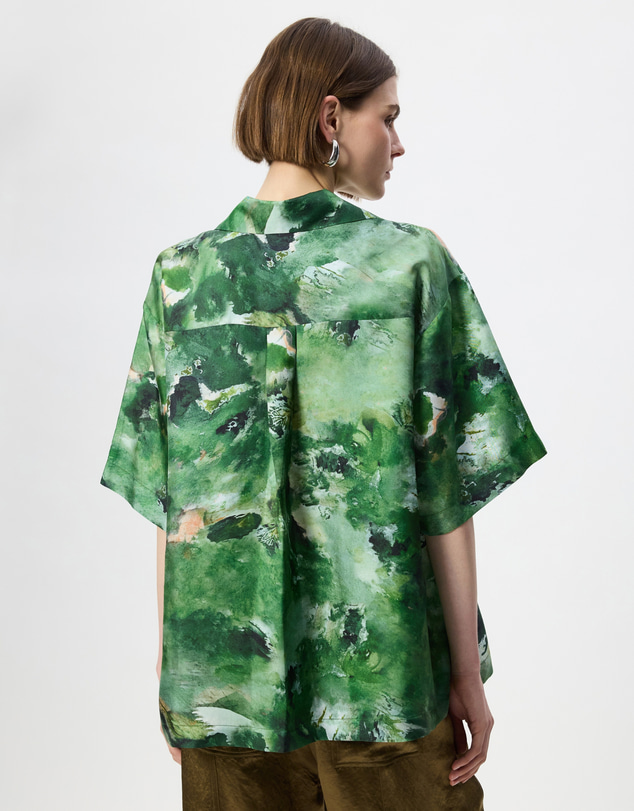 The Social Outfit - Silk Kai Shirt - Verdant