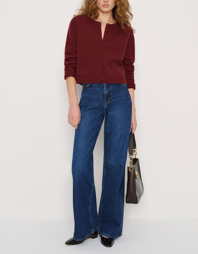 Reformation - Clara Cashmere Crew Cardigan