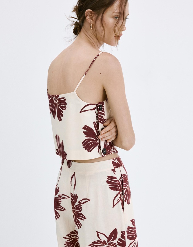 M.N.G - Floral Print Spaghetti Strap Top