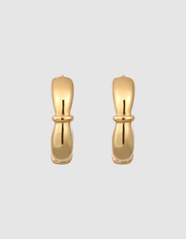 Elli Jewelry - Earrings Hoops Bicolor 925 Sterling Silver