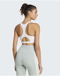 adidas Performance - Optime Essentials Workout 3-Stripes Medium Support Bra Womens