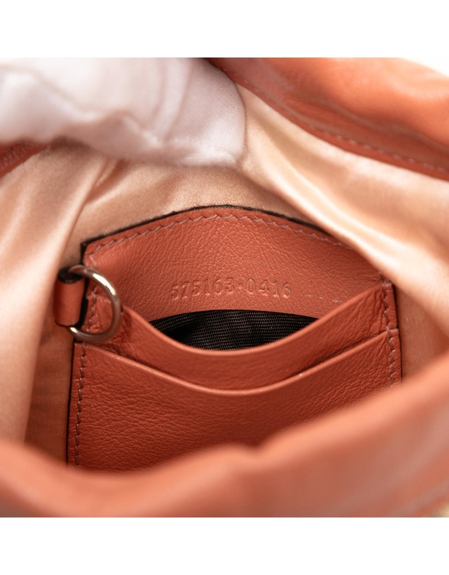Pre-Loved by Azura Reborn - Pre-Loved Small GG Marmont Sequined Diagonal Matelasse Leather Bucket Bag