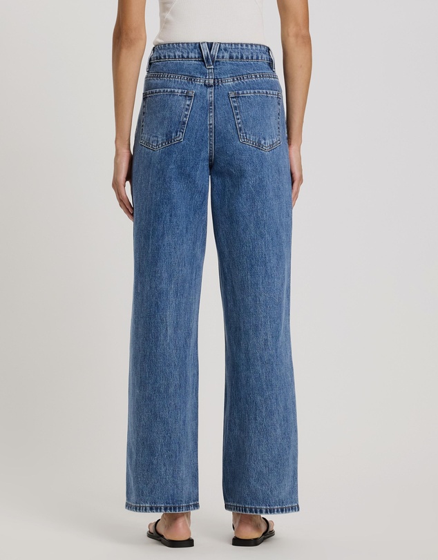 Atmos&Here - Mabel High Rise Wide Leg Jeans