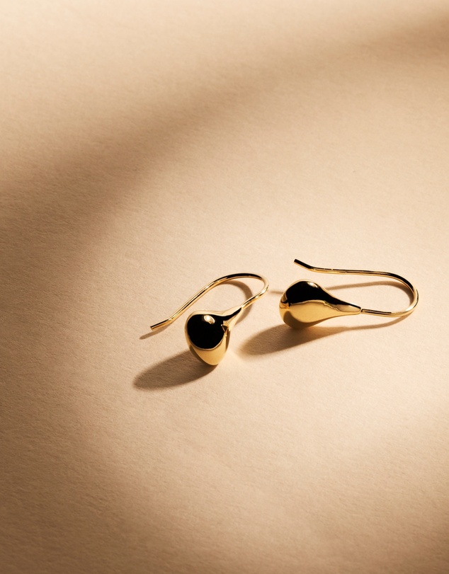 Najo - Baby Tears Yellow Gold Earring