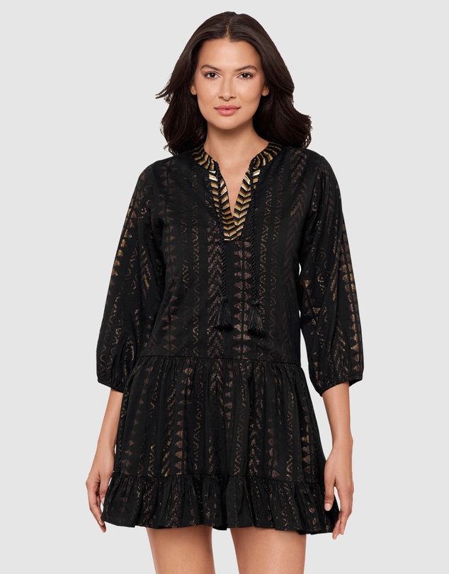 Miraclesuit Swimwear  - Beach Etc Mini Length Jacquard Cotton Beach Dress