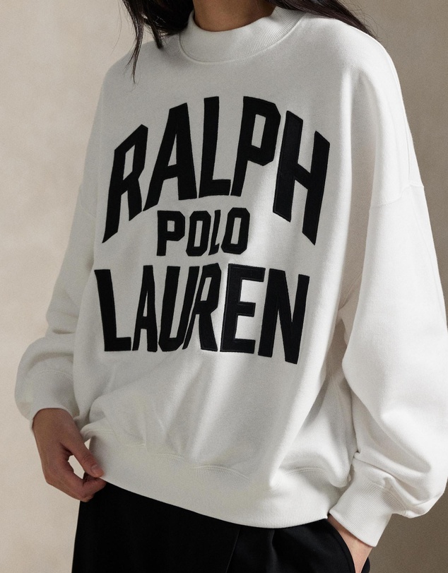 Polo Ralph Lauren - Satin Logo Fleece Crewneck Sweater
