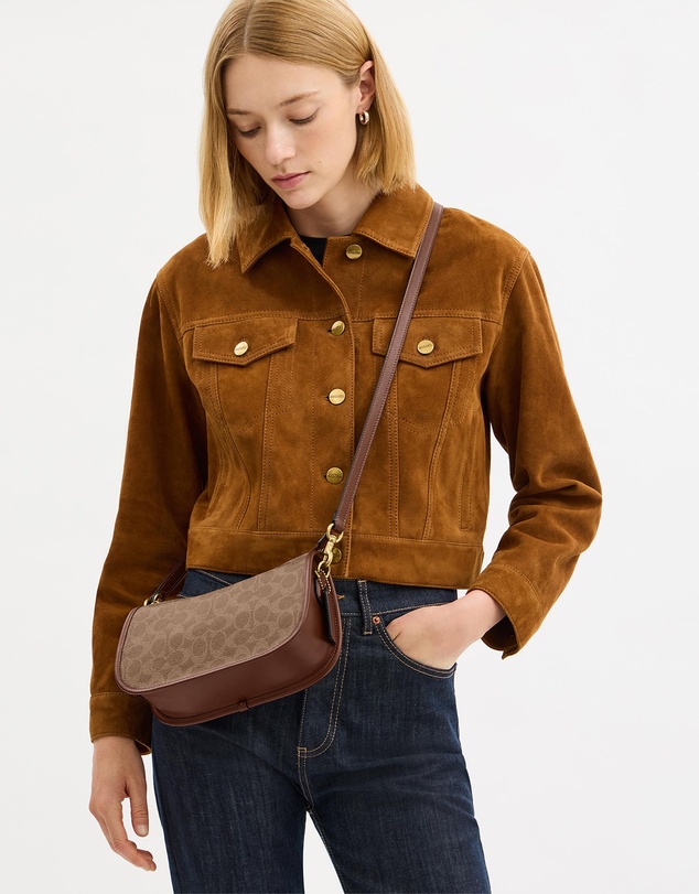 Coach - Coated Canvas Signature Waverly Bag