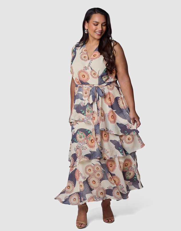 Pink Dusk by Curve Project - Wild Nights Maxi Dress