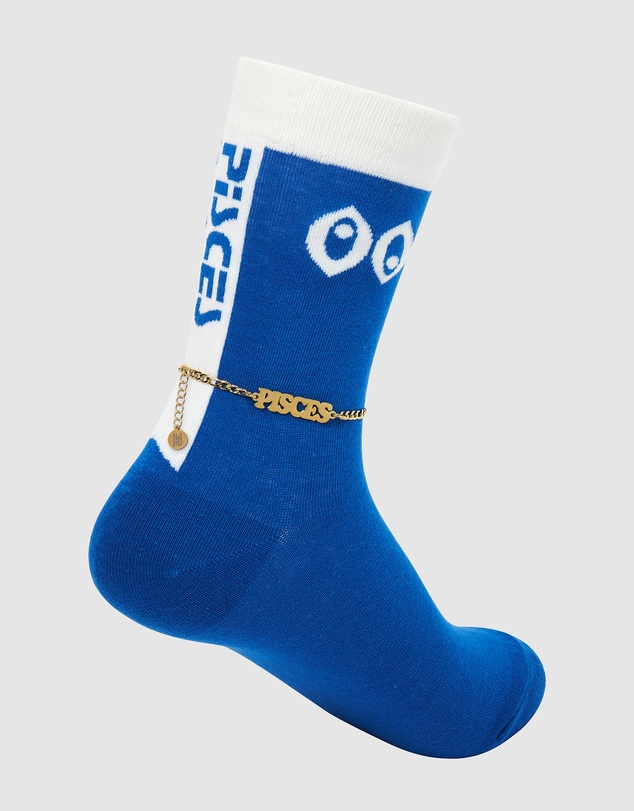 High Heel Jungle - Horoscope Gold Anklet and Sock Set - Pisces
