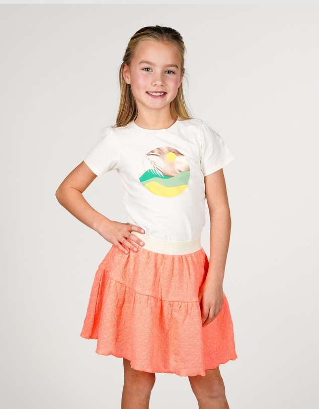 B.Nosy - Romy Floral Neon Skirt - Kids-Teens