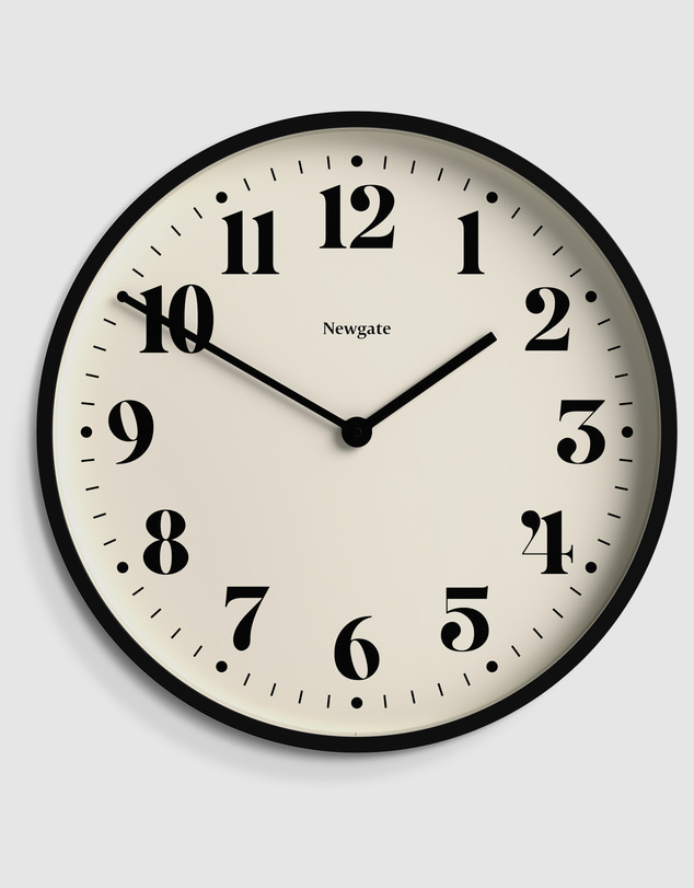 Newgate - Newgate Number Two Wall Clock Matte Black