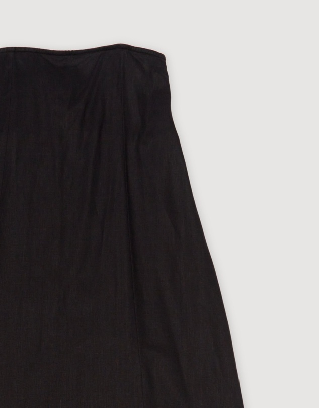Revibe - Repaired Assembly Label Linen Skirt