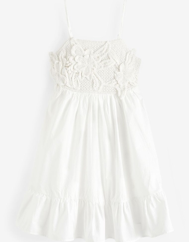 NEXT - Crochet Mix Mini Summer Dress