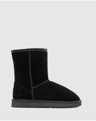 Ozwear Connection Uggs - Ugg Boots Genuine Australian Sheepskin Unisex Short Classic Suede