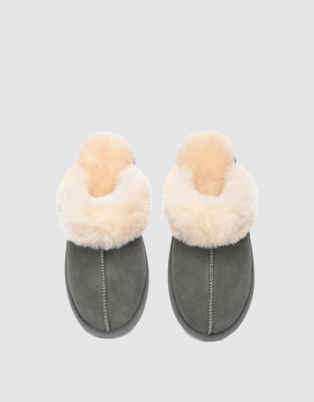 EVERAU - EverAU Ugg Rosa Slipper Suede Cow Suede Upper House Shoes