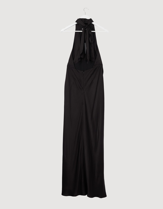 Revibe - Repaired Shona Joy Agnes Halter Neck Maxi Dress - AU 10