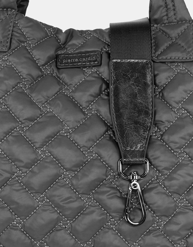 Pierre Cardin - Pierre Cardin Ladies Nylon Small Quilted Tote Bag