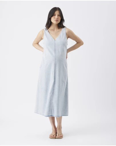 Ripe Maternity - Franki Denim Nursing Dress