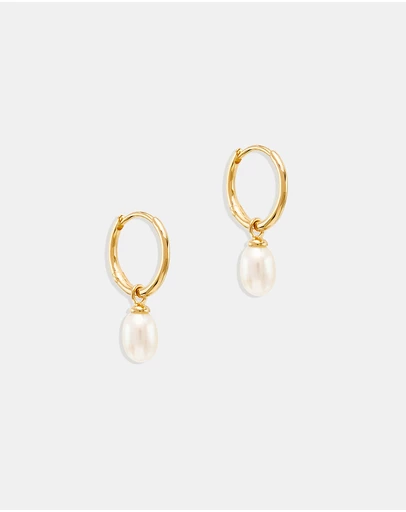 By Charlotte - Gold Live in Peace Hoops