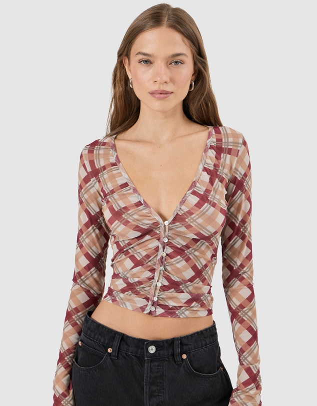 Rolla's - Field Lines Long Sleeve Top