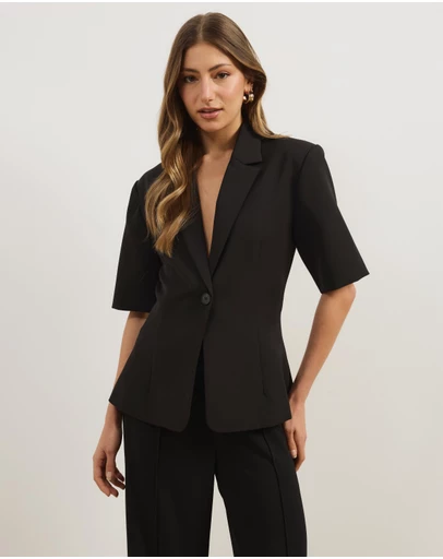 Atmos&Here - Lana Short Sleeve Blazer