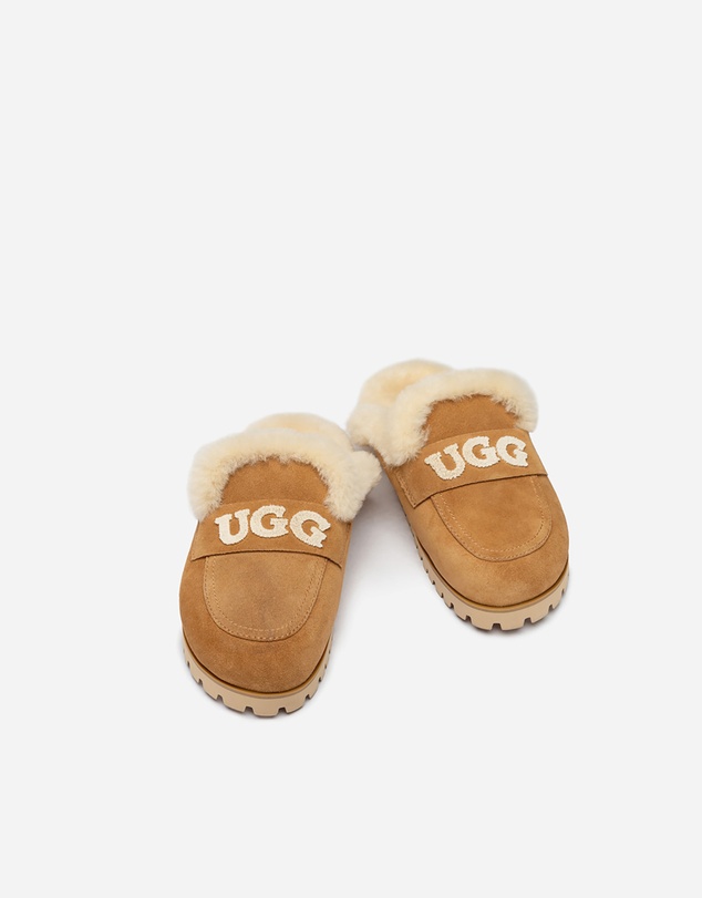 Ozwear Connection Uggs - Ugg Priya Knit Logo Shearling Slipper